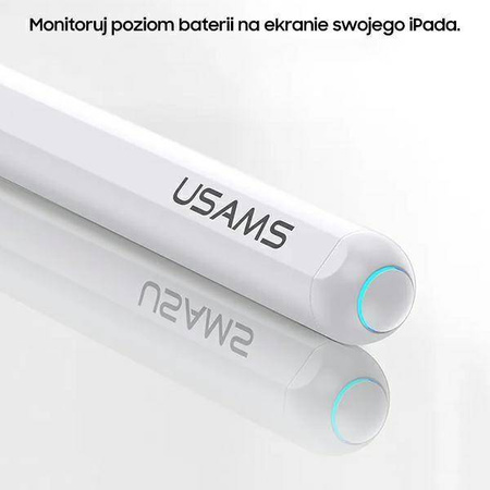 USAMS Rysik magnetyczny Active Touch Sensitive Pen rysik biały/white ZB254DRB01 (US-ZB254)