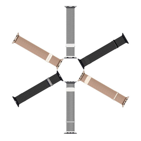 Pasek do APPLE WATCH 42 / 44 / 45 MM Dux Ducis Strap Milanese czarne