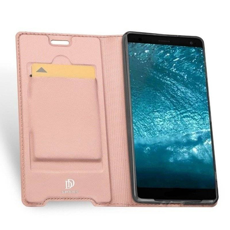 Etui HUAWEI MATE 30 z klapką Dux Ducis skórzane Skin Leather jasny róż