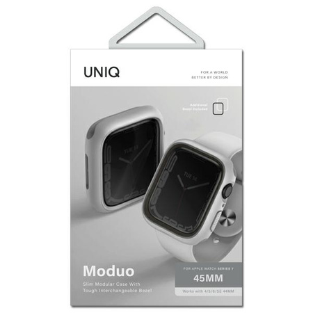 UNIQ etui Moduo Apple Watch Series  4/5/6/7/8/SE 44/45mm kredowy-szary/chalk-grey