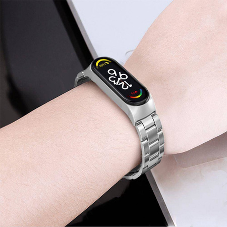 Strap for XIAOMI MI SMART BAND 7 Tech-Protect Stainless black