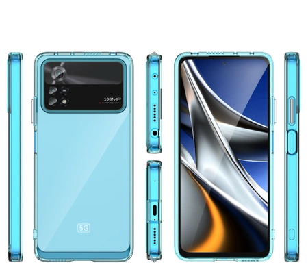 Outer Space Case etui Xiaomi Poco X4 Pro 5G pokrowiec z elastyczną ramką czarne