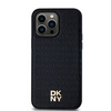 DKNY DKHMP14LPSHRPSK iPhone 14 Pro 6.1" czarny/black hardcase Leather Pattern Metal Logo MagSafe