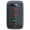 Acefast fast charger GaN (2xUSB-C / USB-A) PPS / PD / QC4+ 65W black (A41)