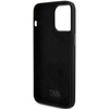 Karl Lagerfeld Silicone Choupette Metal Pin case for iPhone 15 Pro Max - black