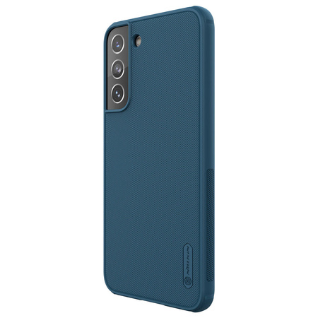 Nillkin Super Frosted Shield Pro strapazierfähige Hülle für Samsung Galaxy S22 blau