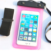 Waterproof case with a PVC phone band - blue