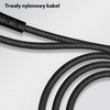 USAMS Kabel pleciony U-Tone lightning 1.2m Power-off 2A Fast Charging czarny/black SJ344USB01 (US-SJ344)