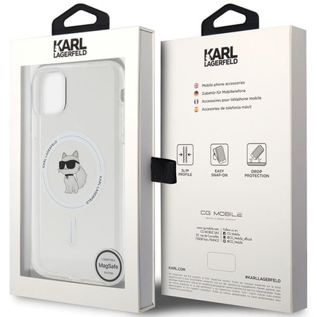 Karl Lagerfeld KLHMN61HFCCNOT iPhone 11 /Xr przezroczysty/transparent hardcase IML Choupette MagSafe