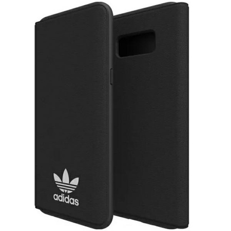 Original Handyhülle SAMSUNG GALAXY S8+ Adidas OR Booklet Case BASIC (28207) schwarz