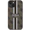 Guess GUHMP14SP4RPSW iPhone 14 6,1&quot; braun/braunes Hardcase 4G bedruckte Streifen MagSafe