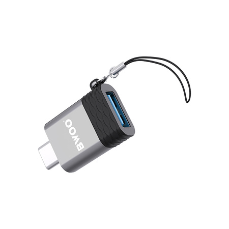 BWOO adapter BZ-35 USB - USB-C szary OTG