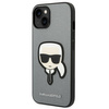 Karl Lagerfeld Saffiano Karl Head Patch Case – Etui iPhone 14 Plus (srebrny)