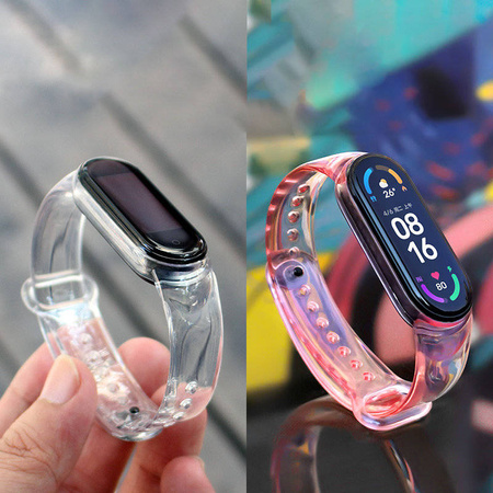 Zamienna silikonowa opaska pasek bransoleta bransoletka do Xiaomi Mi Band 6 / 5 czarny