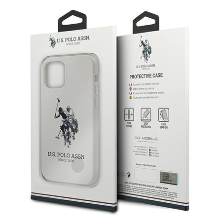 US Polo USHCP12LSLHRWH iPhone 12 Pro Max 6,7" biały/white Silicone Collection