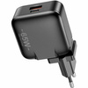 AWEI ład. siec. PD55-EU 65W USB + USB-C czarna/black GaN