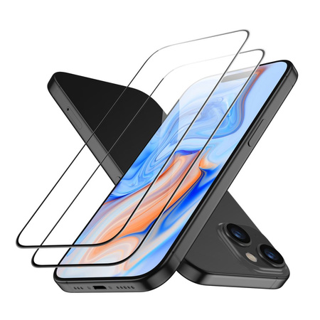 ESR TEMPERED GLASS 2-PACK IPHONE 15 BLACK