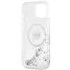 Karl Lagerfeld KLHMP15SLGKISGH iPhone 15 / 14 / 13 6.1" hardcase transparent Liquid Glitter Karl Head Magsafe