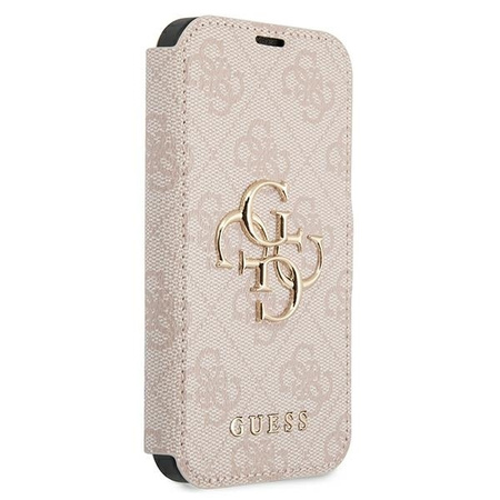 Guess etui do iPhone 13 Pro Max 6,7&quot; GUBKP13X4GMGPI różowy book case 4G Big Metal Logo