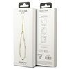 Guess zawieszka GUSTPEARW Phone Strap biały/white Heishi Beads