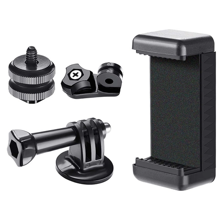 Tripod phone tripod for photos with ball head - black