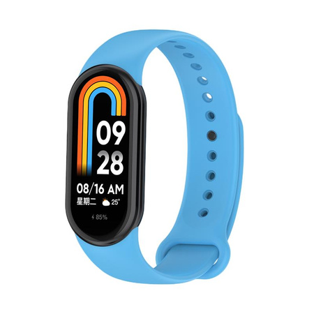 Pasek Silikonowy Mi Band 8 / M8 (11), BLUE / NIEBIESKi