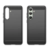 Etui silikonowe Carbon Case do Samsung Galaxy S24 FE - czarne