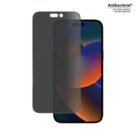 Gehärtetes Glas 5D IPHONE 14 PRO MAX PanzerGlass Ultra-Wide Fit Privacy Screen Protection Antibacterial (P2774)