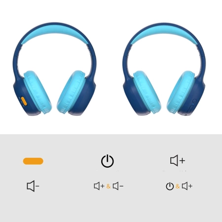 Tronsmart KH02 kabellose Kopfhörer für Kinder, sicher – Blau