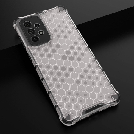 Honeycomb etui pancerny pokrowiec z żelową ramką Samsung Galaxy A73 czarny