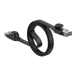 BASEUS kabel sieciowy high Speed RJ45 Gigabit płaski 1m czarny PCWL-B01