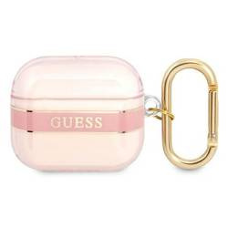 Case APPLE AIRPODS 3 Guess AirPods Strap Collection (GUA3HHTSP) pink