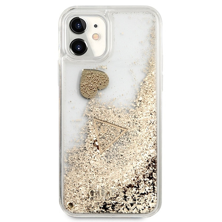 Guess GUOHCN61GLHFLGO iPhone 11 gold/złoty hardcase Glitter Charms