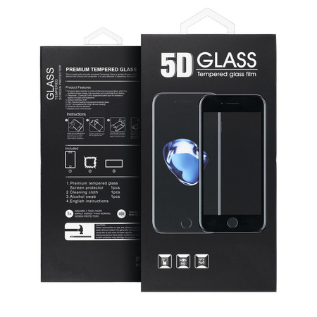 Gehärtetes Glas 5D XIAOMI 12T / 12T PRO Full Glue schwarz