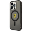 Ferrari FEHMP14LUKK iPhone 14 Pro 6.1" schwarz/schwarz Hardcase Translucent Magsafe