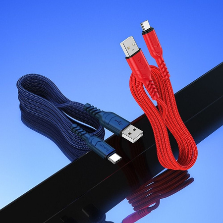 HOCO kabel USB do Typ C 3A VICTORY X59 1 m czerwony