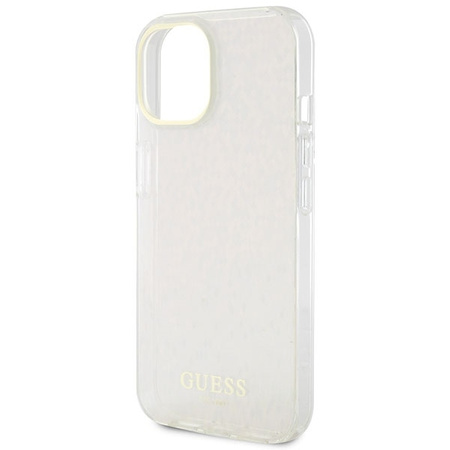 Guess GUHCP15SHDECMP iPhone 15 6,1&quot; rosa/rosa Hardcase IML Faceted Mirror Disco Iridescent