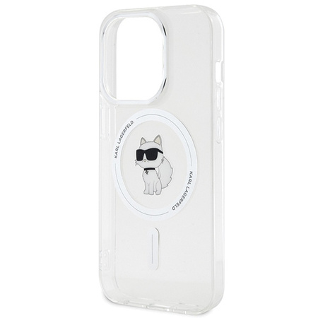 Karl Lagerfeld IML Choupette MagSafe Hülle für iPhone 15 Pro – transparent