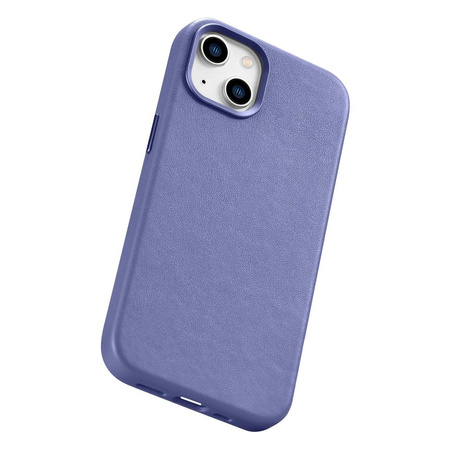 iCarer Case Leather genuine leather case for iPhone 14 hellviolett (WMI14220705-LP) (MagSafe compatible)