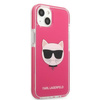 Oryginalne Etui IPHONE 13 Karl Lagerfeld Hardcase Choupette Head (KLHCP13MTPECPI) różowe