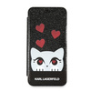 Original Case IPHONE X / XS Karl Lagerfeld Book Valentine (KLFLBKPXVDCBK) black