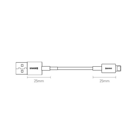 Baseus Superior kabel USB - Lightning 2,4A 2 m Niebieski (CALYS-C03)