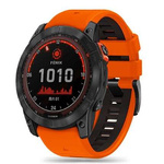 Strap for GARMIN FENIX 3 / 5X / 3HR / 5X PLUS / 6X / 6X PRO / 7X Tech-Protect IconBand orange-black