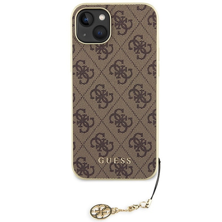 Guess GUHCP15MGF4GBR iPhone 15 Plus 6,7&quot; braun/braunes Hardcase 4G Charms Collection