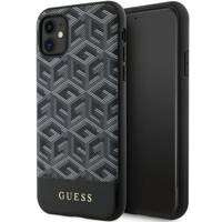 Guess GUHMN61HGCFSEK iPhone 11 / Xr 6.1" black/black hardcase GCube Stripes MagSafe