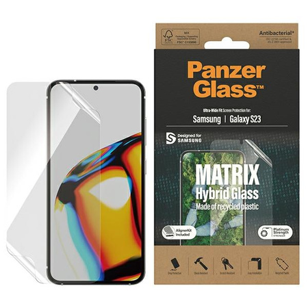 Schutzfolie SAMSUNG GALAXY S23 PanzerGlass Matrix Screen Protection with Positioner (7318)