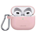 Schutzhülle APPLE AIRPODS 3 USAMS Case Silicon (BH741AP03) rosa