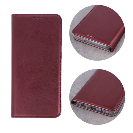 Etui Smart Magnetic do Xiaomi Redmi 12C burgundowe