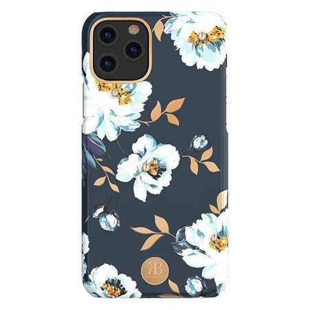 Kingxbar Blossom etui ozdobione oryginalnymi Kryształami Swarovskiego iPhone 11 Pro wielokolorowy (Gardenia)