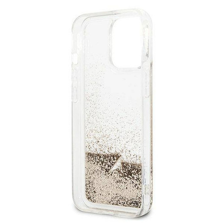 Guess GUOHCP14XGLHFLGO iPhone 14 Pro Max 6,7" złoty/gold hardcase Glitter Charms